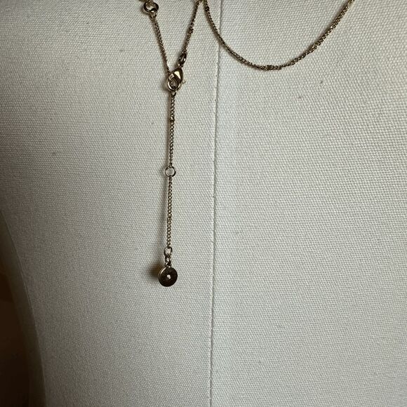 PREMIER DESIGNS Goldtone Double‎ Long Pearl Pendant Necklace - Picture 5 of 5